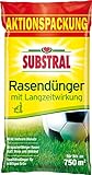 Substral Rasendünger, mit Langzeitwirkung, 100 Tage Langzeitdüngung, mit umhüllten Langzeitstickstoff, für 750 m², 15 kg